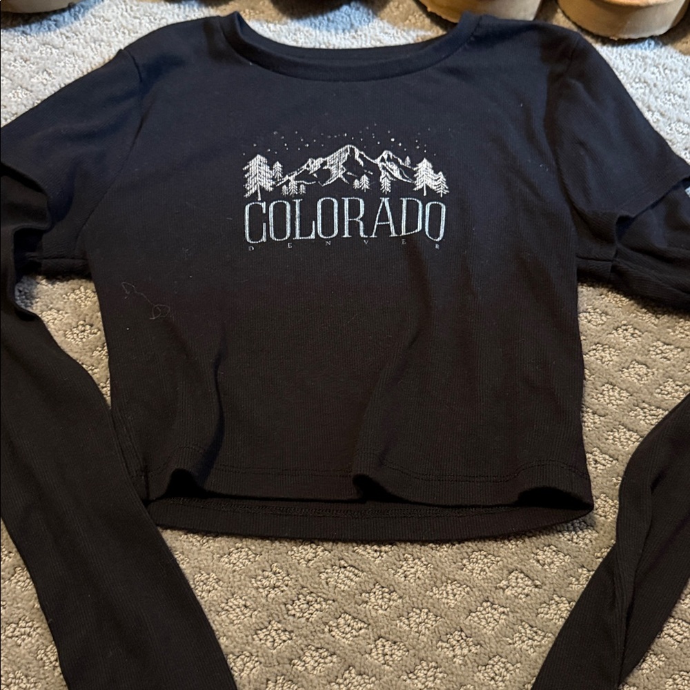 Aeropostale Black Long Sleeve Tee